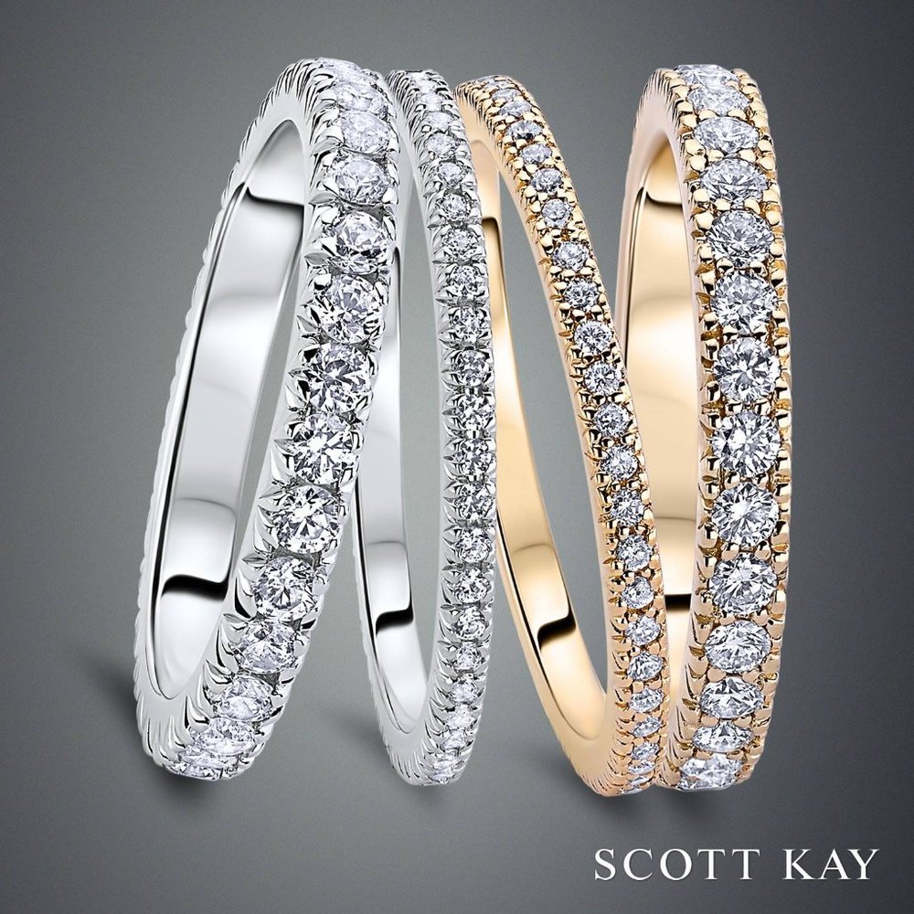 ARTISTE by Scott Kay 1.2 CT Diamond wedding Ring band / 14K